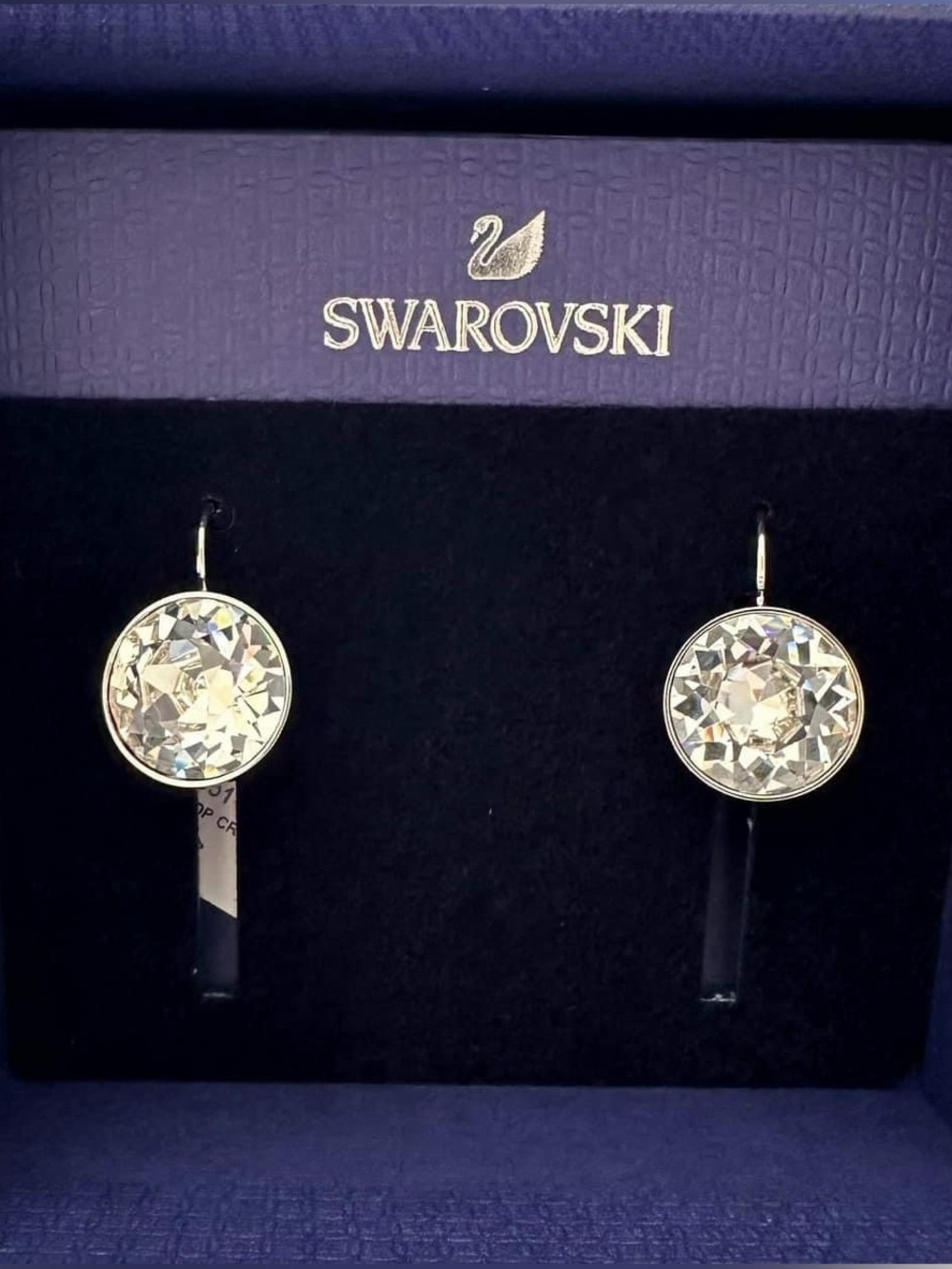 Authentic Swarovski Bella LARGE Earrings, White, 883551. BNIB. RARE.